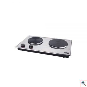 DSP® Ηλεκτρική Εστία Επιτραπέζια με 2 Μάτια - Εμαγιέ - Hot Plate 2-1 KD4047