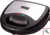 DSP® Τοστιέρα 3 - 1 με Αποσπώμενες Αντικολλητικές Πλάκες για Βάφλες & Γκριλ 750W - Sandwich Maker KC1049 - Inox