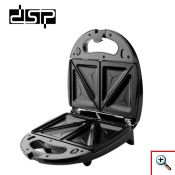 DSP® Τοστιέρα 3 - 1 με Αποσπώμενες Αντικολλητικές Πλάκες για Βάφλες & Γκριλ 750W - Sandwich Maker KC1049 - Inox