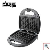DSP® Τοστιέρα 3 - 1 με Αποσπώμενες Αντικολλητικές Πλάκες για Βάφλες & Γκριλ 750W - Sandwich Maker KC1049 - Inox