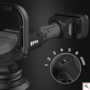 Έκκεντρος Αλοιφαδόρος 18V SPTA® 120mm & 125mm με Δύο Μπαταρίες 4.0ah & Ρύθμιση Στροφών 2000-4500rpm - Σετ 21 Αξεσουάρ LD502 Αυτοκινήτου