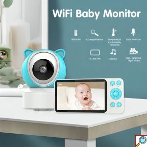 Έξυπνη WiFi Κάμερα Παρακολούθησης Μωρού με Οθόνη 5 ιντσών 1080p - Με Ανίχνευση Κλάματος & Αμφίδρομη Επικοινωνία - Tuya