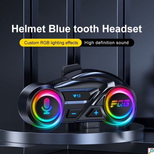 Ασύρματη Ενδοεπικοινωνία Κράνους - Bluetooth 6.0, FM, IPX6 Αδιαβροχοποίηση - Σύστημα Επικοινωνίας Μοτοσυκλέτας για Καθαρό Ήχο & Κλήσεις