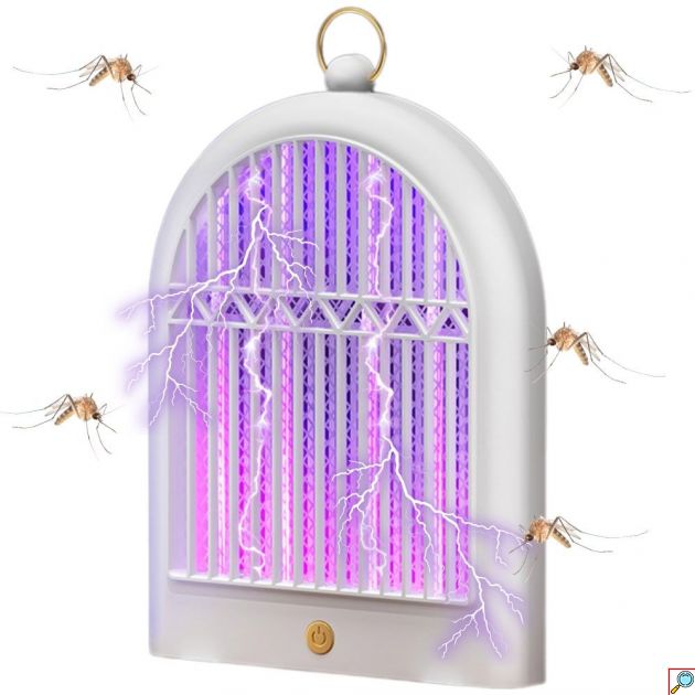 Ηλεκτρική Εντομοπαγίδα A5 UV LED – Επαναφορτιζόμενη & Κρεμαστή | Άμεση Εξόντωση Κουνουπιών & Εντόμων, Για Εσωτερικούς & Εξωτερικούς Χώρους
