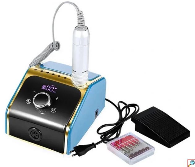 Επαγγελματικός Τροχός Νυχιών Ρεύματος 35000rpm - 50 W - Μπλε Χρώμα
