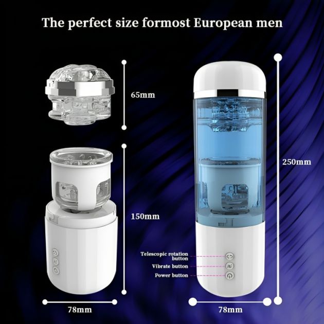 Επαναφορτιζόμενη USB Αντλία Αναρρόφησης & Επιμήκυνσης Πέους - Αυνανιστής - Αδιάβροχος με 10 Λειτουργίες Δόνησης