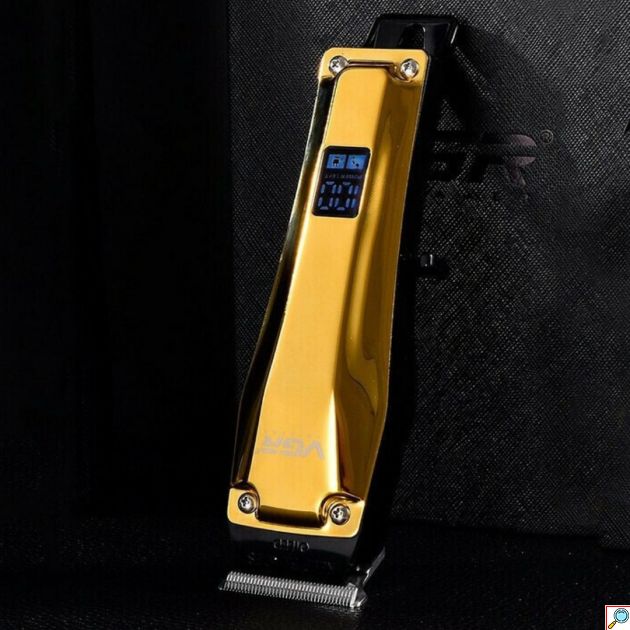 Επαναφορτιζόμενη Κουρευτική Μηχανή σε Χρυσό Χρώμα VGR V-905