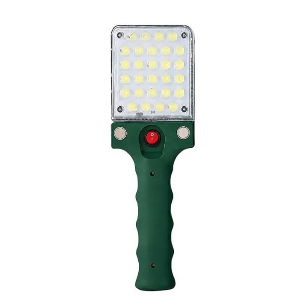 Φορητή Επαναφορτιζόμενη Λάμπα Εργασίας - 24 LEDs, Μαγνήτης & Γάντζος για Συνεργεία