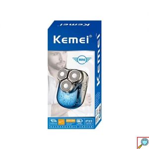Mini Επαναφορτιζόμενη Ξυριστική Μηχανή Kemei Μπλε