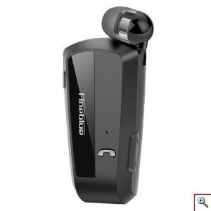 Επαναφορτιζόμενο HandsFree Ακουστικό Bluetooth Fineblue με Δόνηση & Ενσωματωμένο μικρόφωνο, Ανασυρόμενο Ακουστικό & Μανταλάκι / Clip, F990