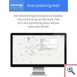 Επαναφορτιζόμενο GPS Tracker Για Κατοικίδια, Συσκευή Εντοπισμού Κατοικίδιων Κάρτας Sim 3G με Γαλάζιο Λουράκι, Εφαρμογή Κινητού & Υπολογιστή, TK203 OEM