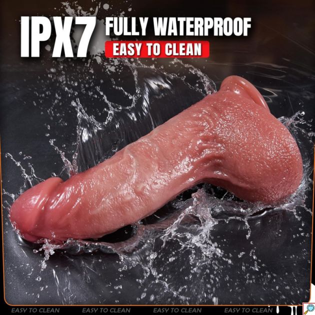 Επαναφορτιζόμενος Ρεαλιστικός Δονητής - Dildo με Δυναμική Διείσδυση & Ασύρματο Χειριστήριο - 7 Modes Thrusting & 10 Modes Vibration
