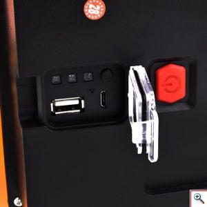 Επαναφορτιζόμενος LED Φορητός Προβολέας 180W Περιστρεφόμενος 360° - Φακός & Φωτιστικό Εργασίας με USB Powerbank & Χερούλι, W865C