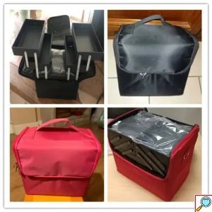 Επαγγελματική Αδιάβροχη Τσάντα Καλλυντικών με Ιμάντα Ώμου – Κόκκινη