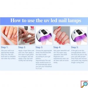 Επαγγελματικό Φουρνάκι Νυχιών UV LED με Χρονοδιακόπτη και Αισθητήρα Sun L2 Plus 248W Μαύρο