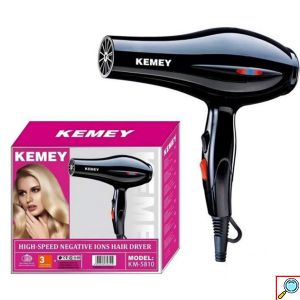 KEMEI Επαγγελματικό Πιστολάκι Μαλλιών 3000W με Λειτουργία Thermoprotect Μαύρο