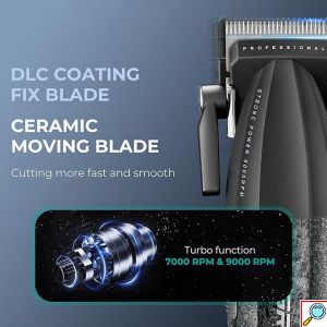 Επαγγελματικό Σετ Κουρευτικής Μηχανής & Trimmer Με Κεραμικές Λεπίδες VGR