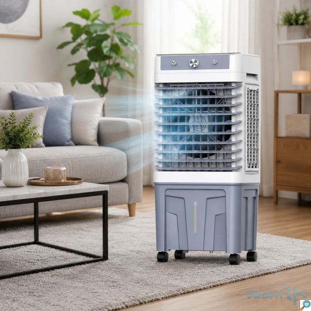 Επιδαπέδιο Air Cooler 25L-50L με Ρυθμιζόμενη Ταχύτητα Ανέμου και Τηλεχειριστήριο – Αποδοτική Λύση για Κάθε Χώρο