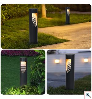 Gotobe® Επιδαπέδιο Ηλιακό Φωτιστικό Κήπου Αδιάβροχο Επαναφορτιζόμενο Θερμού Φωτισμού 3000Κ Μαύρο Σέτ 2τμχ 52501