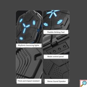Επιτοίχια Συσκευή Προπόνησης Πυγμαχίας με Bluetooth και Μουσική