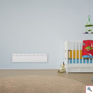 Επιτοίχιος Θερμοπομπός Ρεύματος με Μεταλλικό Περίβλημα, WiFi, Προβολέα Θερμοκρασίας στο Δάπεδο & Ηλεκτρονικό Θερμοστάτη, BEHA Νορβηγικής Κατασκευής
