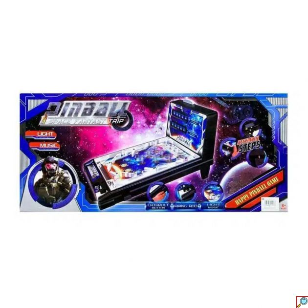 Επιτραπέζιο Arcade Διαστημικό Φλίπερ με Ηλεκτρονικό Πίνακα Σκορ - Ηχητικά Εφέ Φωτισμό - Super Pinball Space Fantasy Trip