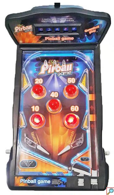 Επιτραπέζιο Arcade Φλίπερ με Ηλεκτρονικό Πίνακα Σκορ, Ηχητικά Εφέ και Φώτα - Super Pinball Game Flipper
