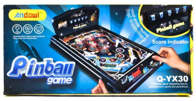 Επιτραπέζιο Arcade Παιχνίδι Φλιπεράκι Andowl - Με Φωτάκια και Ήχους - Για Όλη την Οικογένεια - Μαύρο - Q-YX30