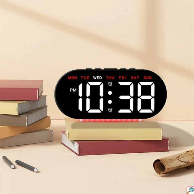 Επιτραπέζιο Ψηφιακό Ρολόι με Ξυπνητήρι