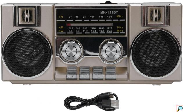 Επιτραπέζιο Ραδιόφωνο Retro 4 σε 1 - FM AM, Bluetooth, USB, Κάρτα μνήμης - CMiK