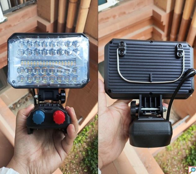 Προβολέας Εργασίας LED - 4200lm, 48V & Ρύθμιση Φωτεινότητας, Λευκό Ή Θερμό Φως
