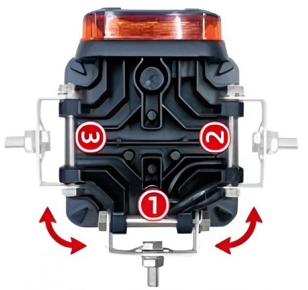 Προβολέας Εργασίας LED 25W με Φάρο 360° - 10-50V, Φωτισμός και Προειδοποιητική Σήμανση