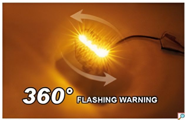 Προβολέας Εργασίας LED 25W με Φάρο 360° - 10-50V, Φωτισμός και Προειδοποιητική Σήμανση