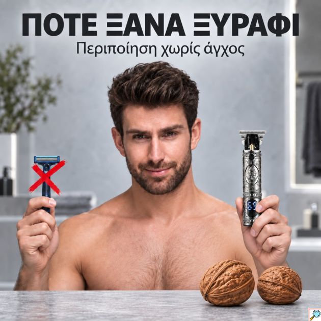 Men Groomer - Δεν θα Κοπείτε Ποτέ - Trimmer Κουρευτική, Ξυριστική Σώματος Αντρών με Τεχνολογία SafeCut για την Ευαίσθητη Περιοχή