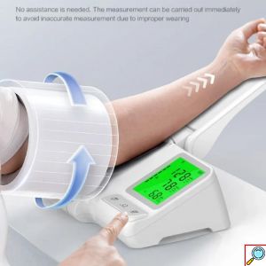 SmartPress Ψηφιακό Ακριβές Πιεσόμετρο Μπράτσου με Οθόνη LCD,Εκφώνηση Αποτελεσμάτων, Ειδοποίηση Πίεσης, Ένδειξη Αρρυθμίας, 198 Μνήμες και 2 Προφίλ -SmartPress CHS603