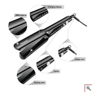 Kemei® Επαγγελματική Πρέσα Μαλλιών με Κεραμικές Πλάκες & Περιστρεφόμενο Καλώδιο KM-1209