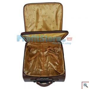 Βαλίτσα Καμπίνας από Δερματίνη PU Leather με Ροδάκια 360 Μοιρών Τηλεσκοπική Λαβή & Κλείδωμα Ασφαλείας TingPin16
