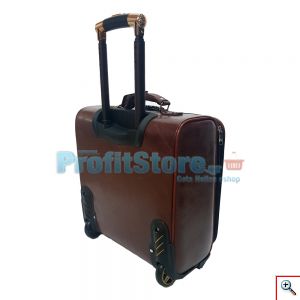 Βαλίτσα Καμπίνας από Δερματίνη PU Leather με Ροδάκια 360 Μοιρών Τηλεσκοπική Λαβή & Κλείδωμα Ασφαλείας TingPin16