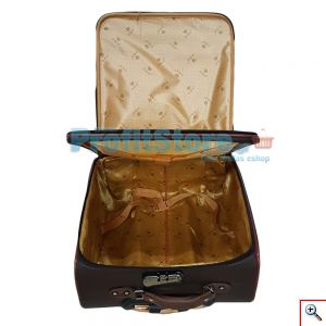 Βαλίτσα Καμπίνας από Δερματίνη PU Leather με Ροδάκια 360 Μοιρών Τηλεσκοπική Λαβή & Κλείδωμα Ασφαλείας TingPin16