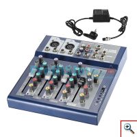 4κάναλος Επαγγελματικός Μίκτης Ήχου με 3-Band EQ και USB WVNGR F4