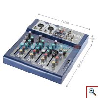 4κάναλος Επαγγελματικός Μίκτης Ήχου με 3-Band EQ και USB WVNGR F4