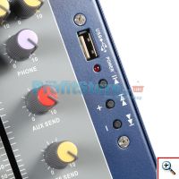 4κάναλος Επαγγελματικός Μίκτης Ήχου με 3-Band EQ και USB WVNGR F4