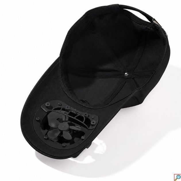Aθλητικό Καπέλο Τύπου Jockey USB με Ανεμιστηράκι και Ηλιακό Πάνελ