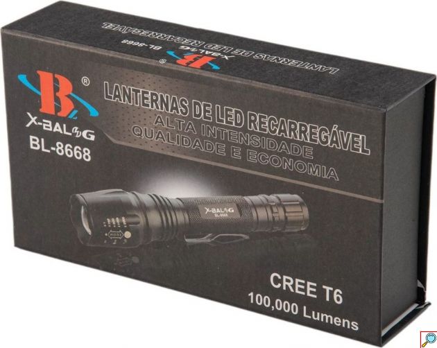 Επαναφορτιζόμενος Φακός LED – 550lm με Zoom & 5 Λειτουργίες - Ιδανικός για Camping, Εργασία & Εξωτερικές Δραστηριότητες