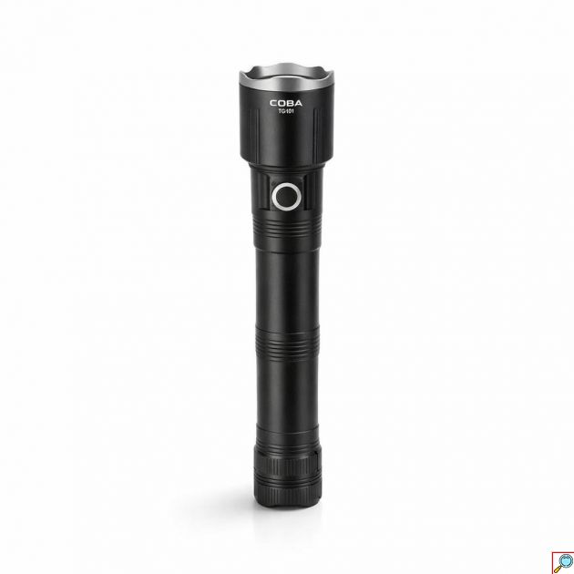 Επαναφορτιζόμενος Φακός LED COBA – Εμβέλεια 3000m & USB Φόρτιση - Ισχύς 800W, Κατασκευή Αλουμινίου, για Camping & Ασφάλεια