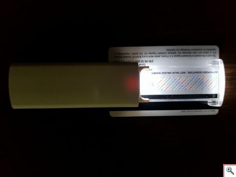 Mini Συρόμενος Μεγεθυντικός Φακός 2x Pull Out Τσέπης με φωτισμό LED