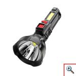 Φακός LED 4000lm & Πλαινός Φακός LED COB με 4 Λειτουργίες Φωτισμού, Επαναφορτιζόμενος - Pro-Race L830 - OEM