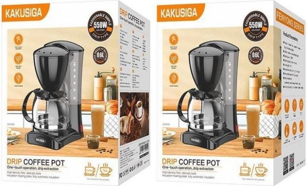 Καφετιέρα Φίλτρου 2 Σε 1 Για Καφέ & Τσάι, 0.6L, 550W, Γυάλινη Κανάτα, 4-6 Φλιτζάνια