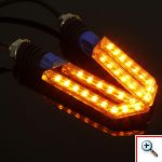 Φλας Μηχανής Universal με 15 Κίτρινα LED YA01 - Σετ των 2 Τεμαχίων
