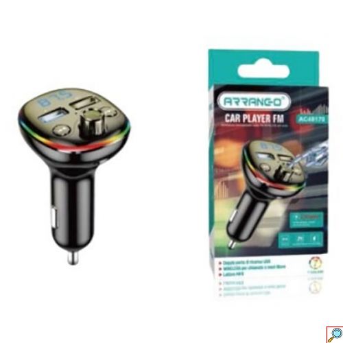 Fm Transmitter Φορτιστής Αυτοκινήτου 2 x USB, SD Bluetooth Handsfree Mp3 Player με Μικρόφωνο - Car Kit Ανοιχτής Ακρόασης